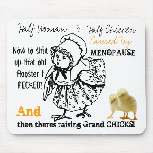 verursacht durch Menopause 2 Maus Pad Mousepad (Vorne)