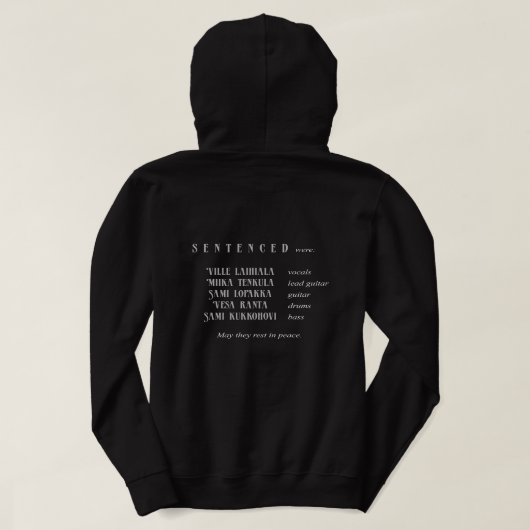 Verurteilte Band "The Northest Killers" Hoodie (Design Rückseite)