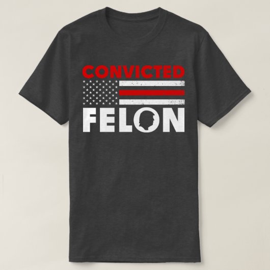 Verurteilter Felon Funny 2024 T-Shirt (Design vorne)