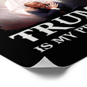 Verurteilter Felon Jesus ist mein Retter Trump ist Poster (Ecke)