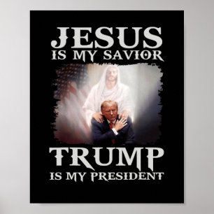 Verurteilter Felon Jesus ist mein Retter Trump ist Poster