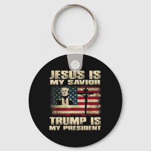 Verurteilter Felon Jesus ist mein Retter Trump ist Schlüsselanhänger