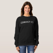 Verurteilung 45 Kein Mensch oder eine Frau ist übe Sweatshirt (Vorne ganz)