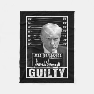 Verurteilung Donald Trump Tasse Shot Jail Pict Fleecedecke