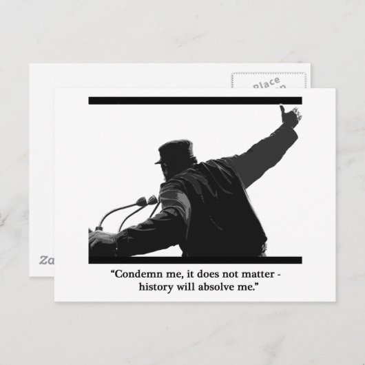 "Verurteilung" Postkarte (Vorne/Hinten)