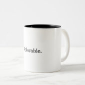 Verurteilungswürdige Kaffee-Tasse Zweifarbige Tasse (VorderseiteRechts)