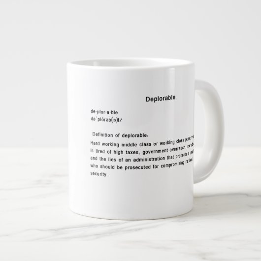 Verurteilungswürdige Tasse (Vorderseite Rechts)