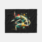 Vervet Monkey Minimalist And Vibrant Style Christm Fleecedecke (Vorderseite (Horizontal))