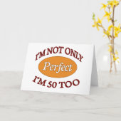 Vervollkommnen Sie 50 Jährige Karte (Gelbe Blume)