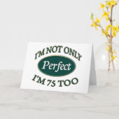 Vervollkommnen Sie 75 Jährige Karte (Gelbe Blume)