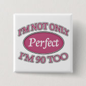 Vervollkommnen Sie 90 Jährige Button (Vorderseite)