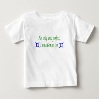 Vervollkommnen Sie und Zwillinge Baby T-shirt