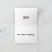 Vervollständigen Sie unsere Familie Puzzle notecar Dankeskarte (Innenseite)