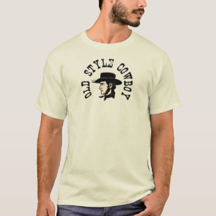Vervollständigt mit schwarzem Hut: Vintage alter S T-Shirt