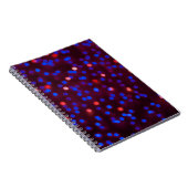 Verwackelte Weihnachtslichter. Blurred abstr Notizblock (Rechte Seite)