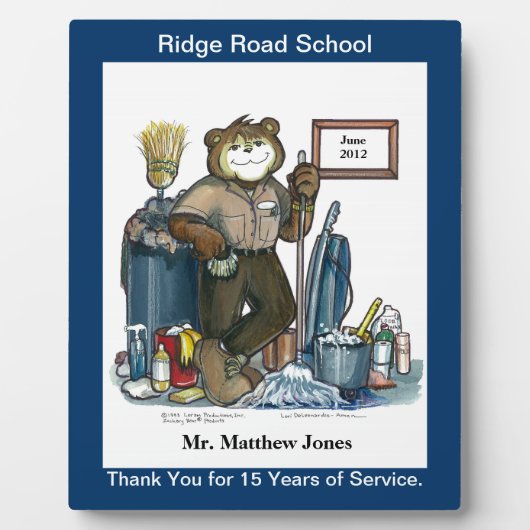 Verwahrer Award oder Recognition Plaque Fotoplatte (Vorderseite)