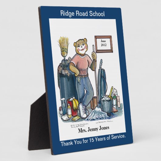 Verwahrer Award oder Recognition Plaque Fotoplatte (Seite)