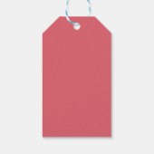 Verwahrloste Pinke Rose Geschenkanhänger (Rückseite)