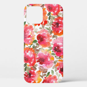 Verwahrloste rote Rosen, nahtloses Muster. Case-Mate iPhone Hülle