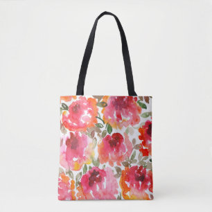 Verwahrloste rote Rosen, nahtloses Muster. Tasche