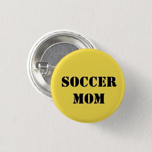 Verwaiste schwarze Fußballmamma bezieht sich auf Button (Vorne & Hinten)