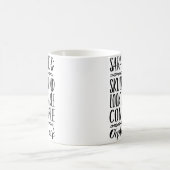 Verwaiste schwarze Sarah-Sache-Tasse Kaffeetasse (Mittel)