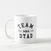 Verwaiste schwarze Team-Dyade Kaffeetasse (Links)