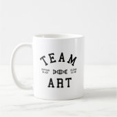 Verwaiste schwarze Team-Kunst Kaffeetasse (Links)