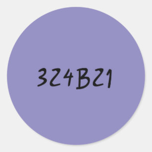 Verwaister schwarzer Aufkleber - Cosima lila