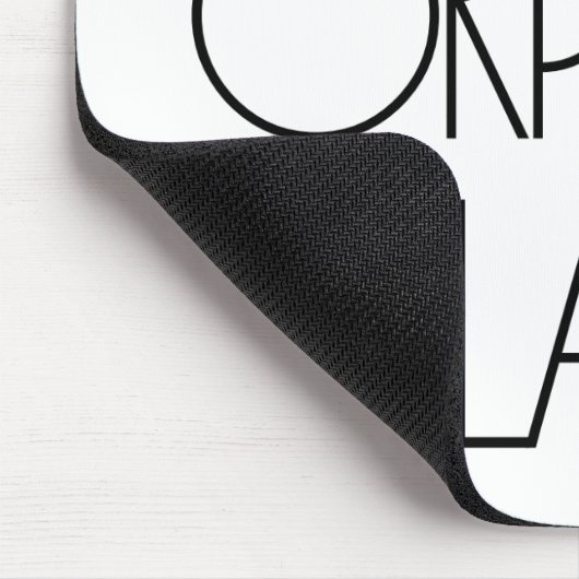 Verwaister schwarzer Fanclub Mousepad (Ecke)