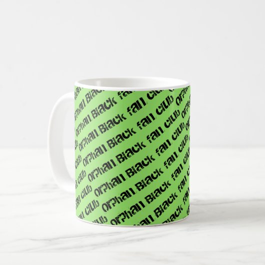 Verwaister schwarzer kaffeetasse (Vorderseite Links)