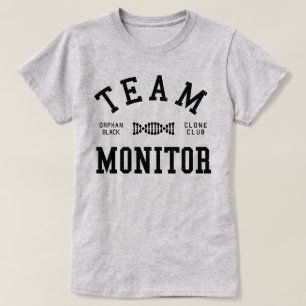 Verwaister schwarzer Team-Monitor T-Shirt