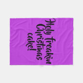 Verwaister schwarzer Zitat holt freakin Fleecedecke (Vorderseite (Horizontal))