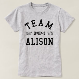Verwaistes schwarzes Team Alison T-Shirt