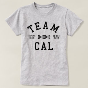 Verwaistes schwarzes Team cal T-Shirt