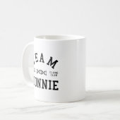 Verwaistes schwarzes Team Donnie Kaffeetasse (Vorderseite Links)