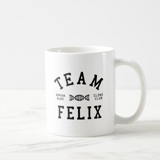 Verwaistes schwarzes Team Felix Kaffeetasse (Rechts)