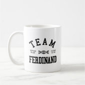 Verwaistes schwarzes Team Ferdinand Kaffeetasse (Links)