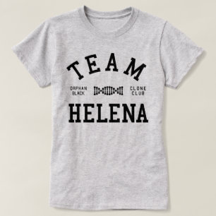 Verwaistes schwarzes Team Helena T-Shirt