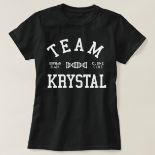 Verwaistes schwarzes Team Krystal T-Shirt