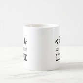 Verwaistes schwarzes Team Leekie Kaffeetasse (Mittel)