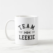 Verwaistes schwarzes Team Leekie Kaffeetasse (Links)