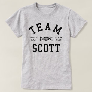 Verwaistes schwarzes Team Scott T-Shirt