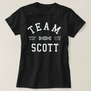 Verwaistes schwarzes Team Scott T-Shirt