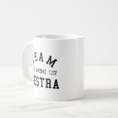 Verwaistes schwarzes Team Sestra Kaffeetasse (Vorderseite Links)