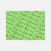 Verwaistes schwarzes Zitat backt heilige freakin Fleecedecke (Vorderseite (Horizontal))