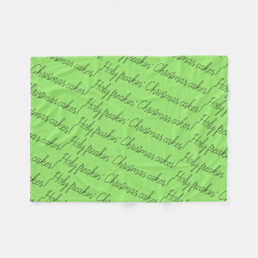 Verwaistes schwarzes Zitat backt heilige freakin Fleecedecke (Vorderseite (Horizontal))