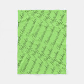 Verwaistes schwarzes Zitat backt heilige freakin Fleecedecke (Vorderseite)