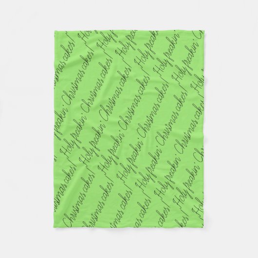 Verwaistes schwarzes Zitat backt heilige freakin Fleecedecke (Vorderseite)