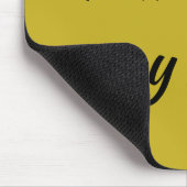 Verwaistes schwarzes Zitat folgen der verrückten Mousepad (Ecke)